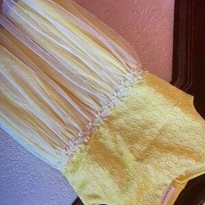 Floral lace bodice girls dress